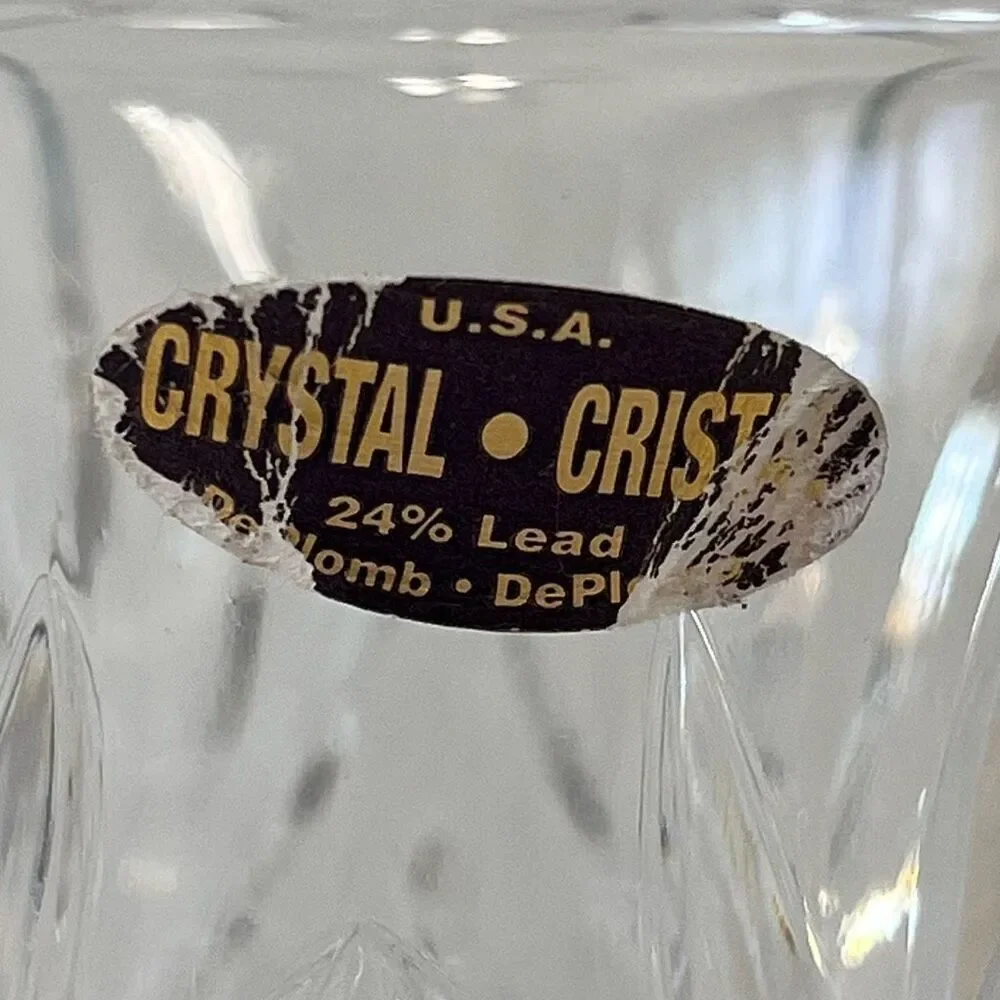 Lead Crystal Goblet By DePlomb EUC